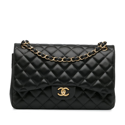 Chanel Jumbo Classic Lambskin Double Flap (SHG-yj9hwp)