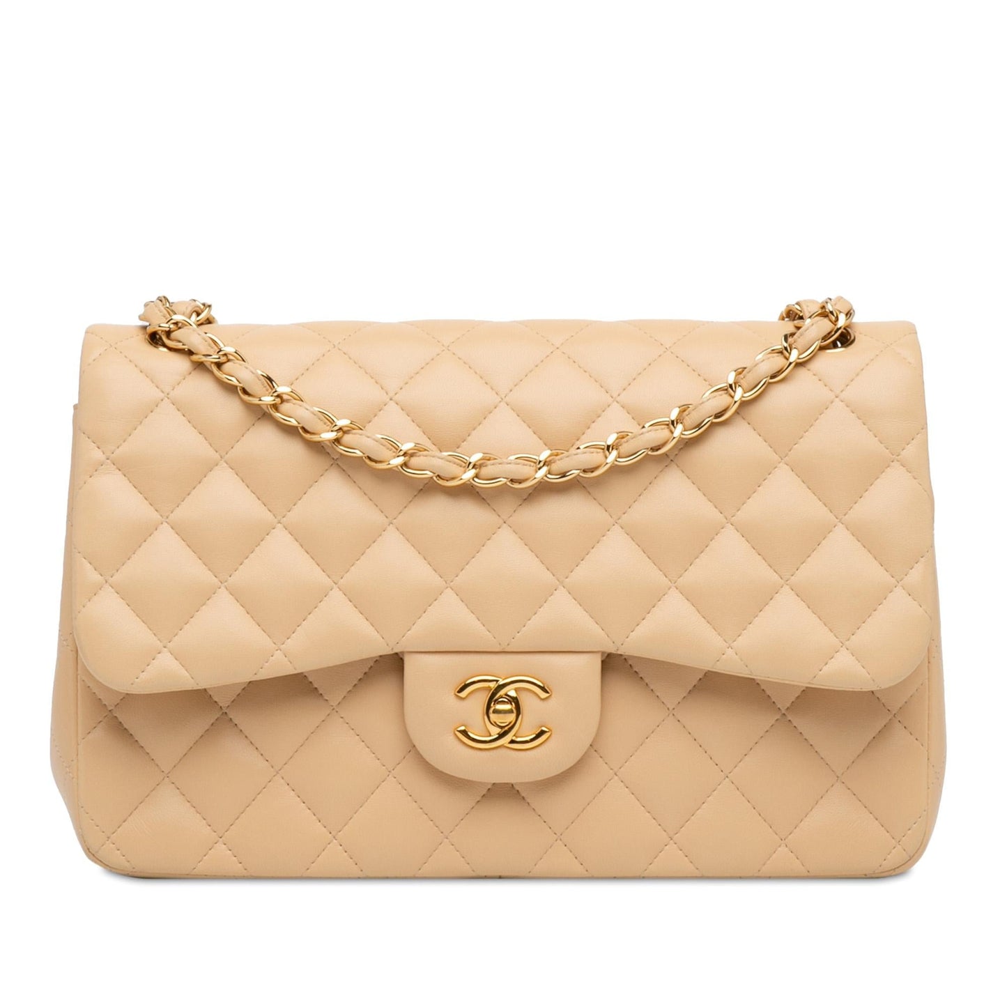 Chanel Jumbo Classic Lambskin Double Flap (SHG-evy6Et)