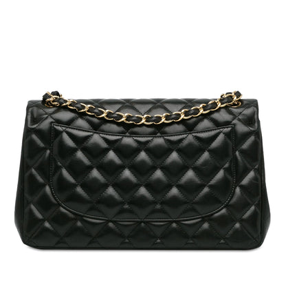 Chanel Jumbo Classic Lambskin Double Flap (SHG-dnuKsy)