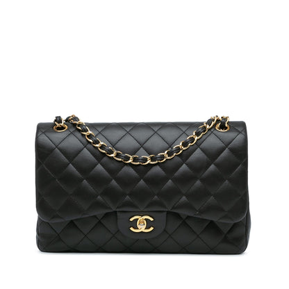 Chanel Jumbo Classic Lambskin Double Flap (SHG-mRKw0w)