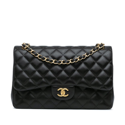 Chanel Jumbo Classic Lambskin Double Flap (SHG-np3lhQ)