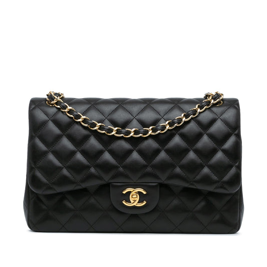 Chanel Jumbo Classic Lambskin Double Flap (SHG-np3lhQ)