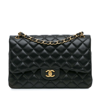 Chanel Jumbo Classic Lambskin Double Flap (SHG-wI9FfE)