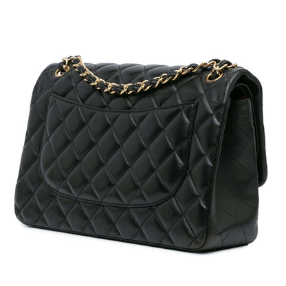 Chanel Jumbo Classic Lambskin Double Flap (SHG-wI9FfE)