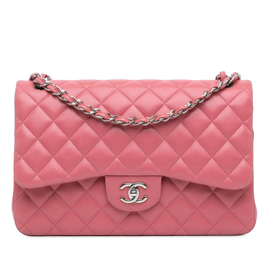 Chanel Jumbo Classic Lambskin Double Flap (SHG-LnGkTD)