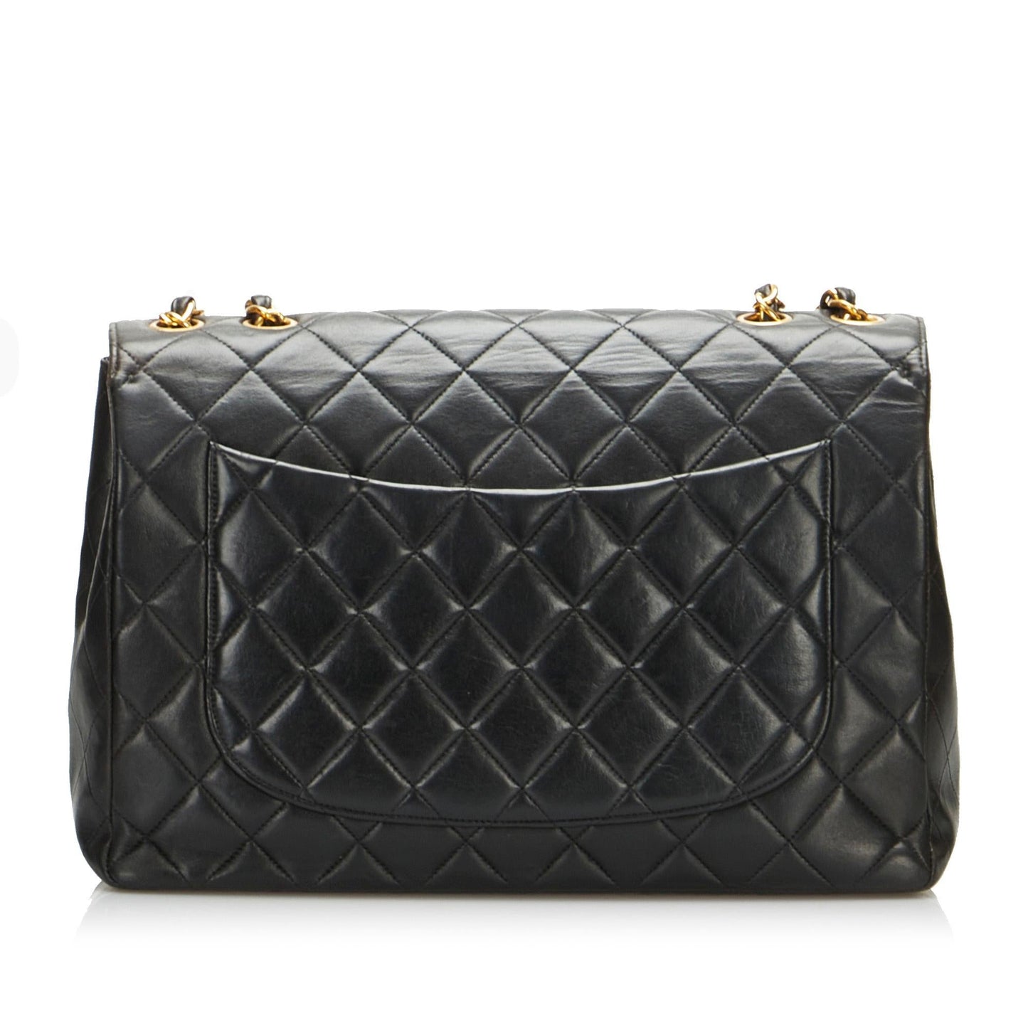 Chanel Jumbo Classic Lambskin Single Flap (SHG-f1GsEa)