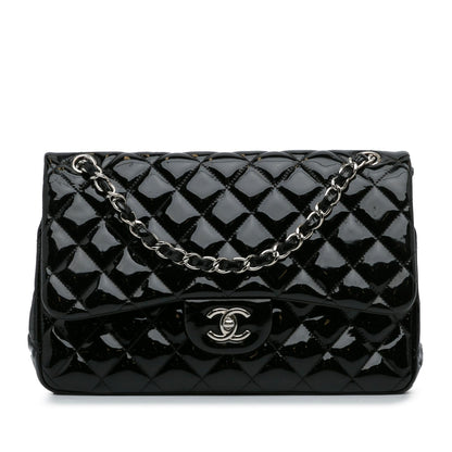 Chanel Jumbo Classic Patent Double Flap (SHG-88VGAj)
