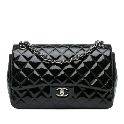 Chanel Jumbo Classic Patent Double Flap (SHG-vKYDDo)