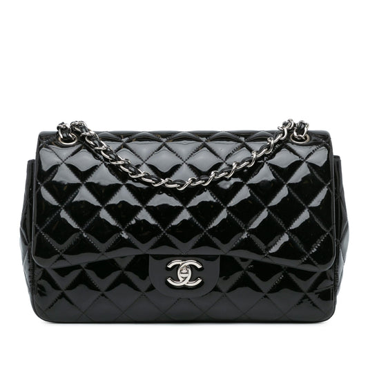 Chanel Jumbo Classic Patent Double Flap (SHG-vKYDDo)