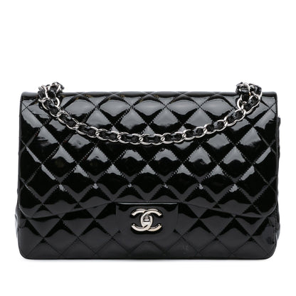 Chanel Jumbo Classic Patent Double Flap