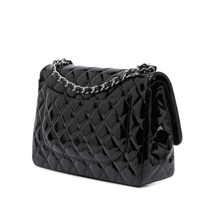 Chanel Jumbo Classic Patent Double Flap