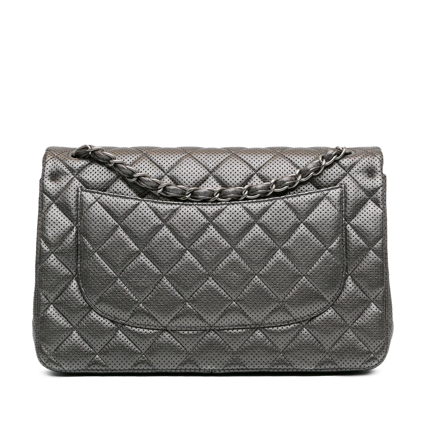 Chanel Jumbo Classic Perforated Lambskin Double Flap (SHG-YJkM4S)
