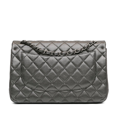 Chanel Jumbo Classic Perforated Lambskin Double Flap (SHG-YJkM4S)