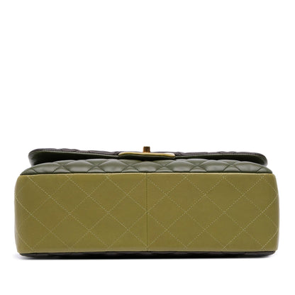 Chanel Jumbo Classic Tricolor Lambskin Double Flap