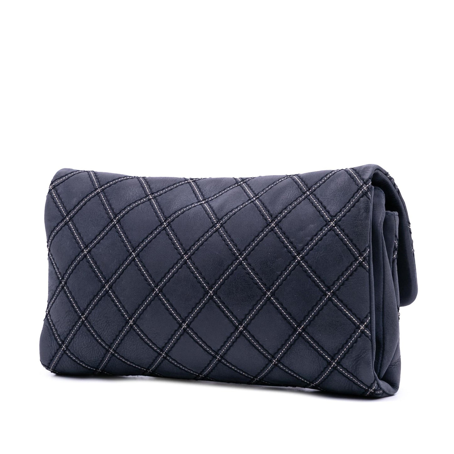 Chanel Jumbo Quilted Calfskin Triple Stitched Flap