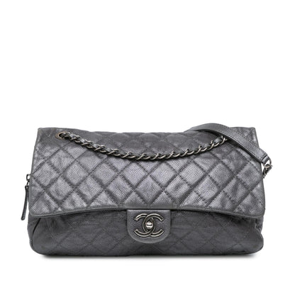 Chanel Jumbo Quilted Caviar Easy Flap