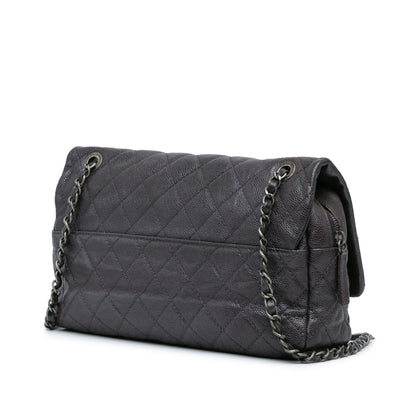 Chanel Jumbo Quilted Iridescent Caviar Easy Flap