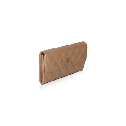 Chanel L-Gusset Continental CC Flap Wallet