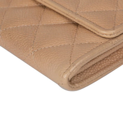 Chanel L-Gusset Continental CC Flap Wallet