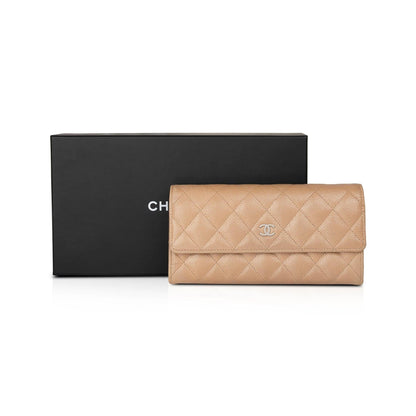 Chanel L-Gusset Continental CC Flap Wallet