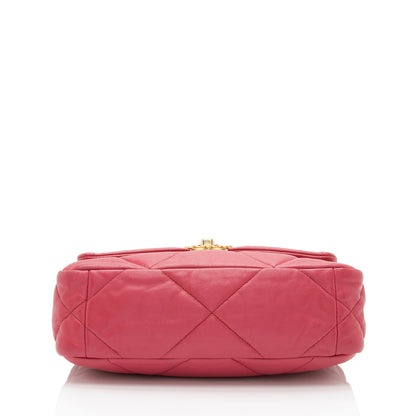 Chanel Lambskin 19 Medium Flap Shoulder Bag (SHF-eBjmry)