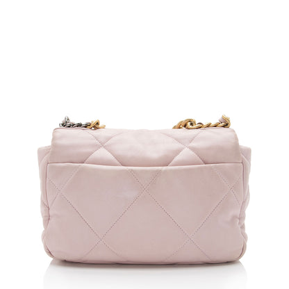 Chanel Lambskin 19 Medium Flap Shoulder Bag (SHF-YSbPqL)