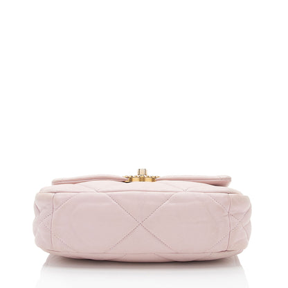 Chanel Lambskin 19 Medium Flap Shoulder Bag (SHF-YSbPqL)