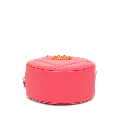 Chanel Lambskin 19 Round Clutch with Chain (SHG-lonjpA)