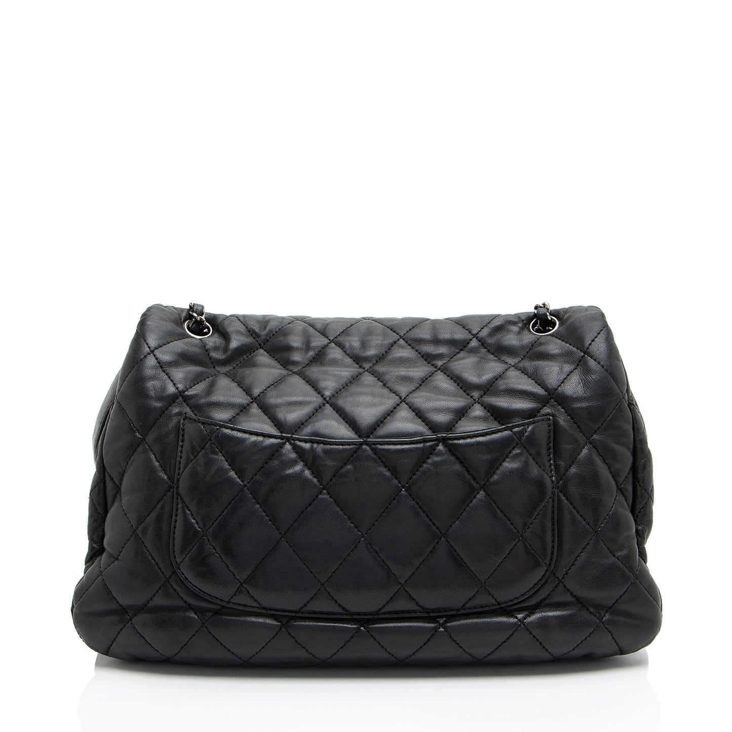 Chanel Lambskin 3 Accordion Maxi Flap Bag