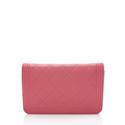 Chanel Lambskin Boy Wallet on Chain