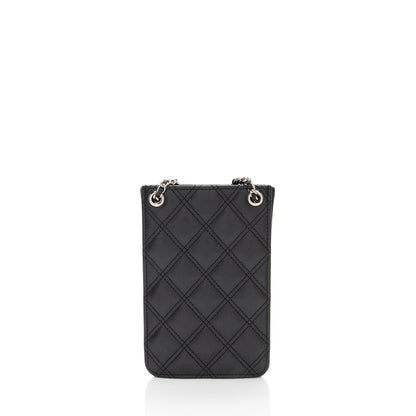 Chanel Lambskin CC Phone Holder Crossbody - FINAL SALE (SHF-htR1Mr)