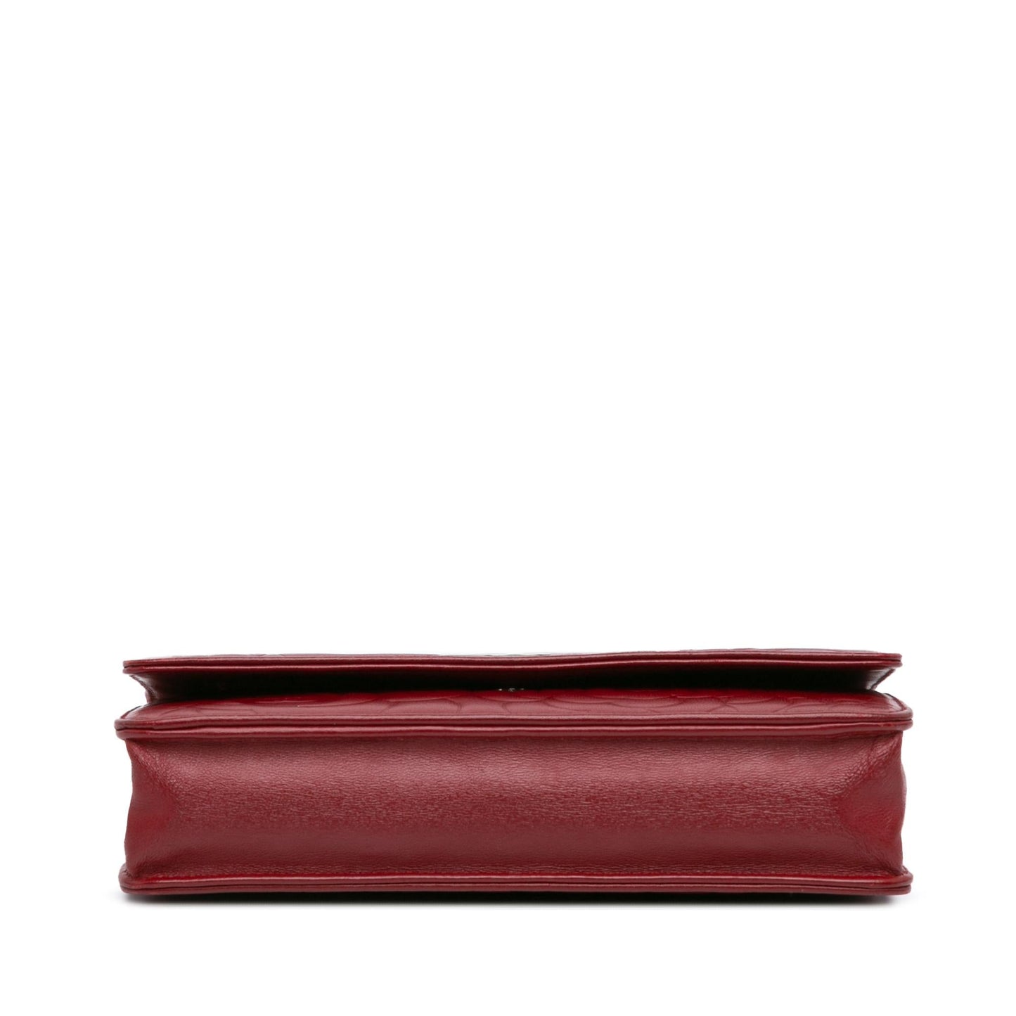 Chanel Lambskin Camellia Wallet On Chain (SHG-XAX1xo)