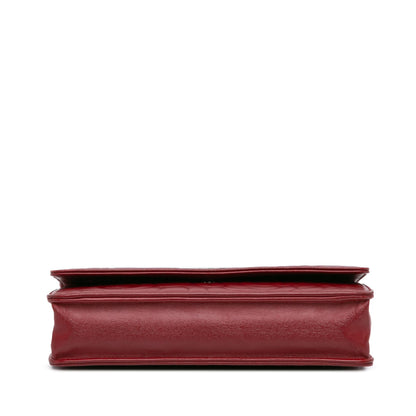 Chanel Lambskin Camellia Wallet On Chain (SHG-XAX1xo)