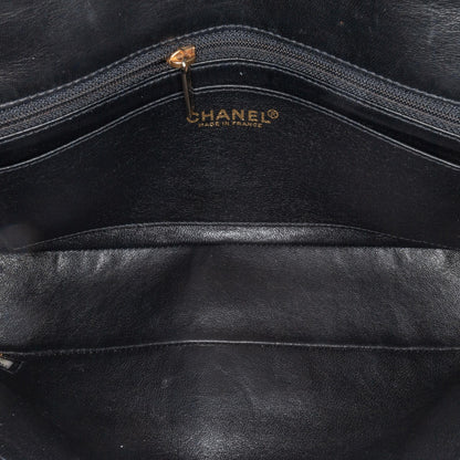 Chanel Lambskin Chocolate Bar Pearl Chain Flap