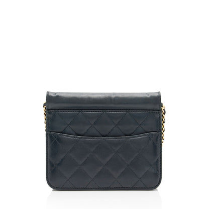 Chanel Lambskin Crossing Times Mini Flap Bag (SHF-Tv2M1K)
