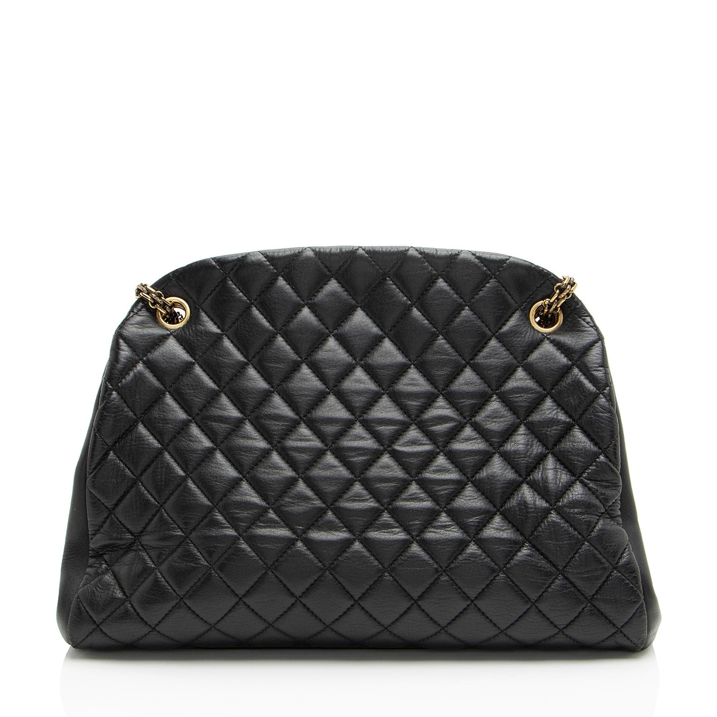 Chanel Lambskin Just Mademoiselle Large Bowler Bag (SHF-xiVMoz)
