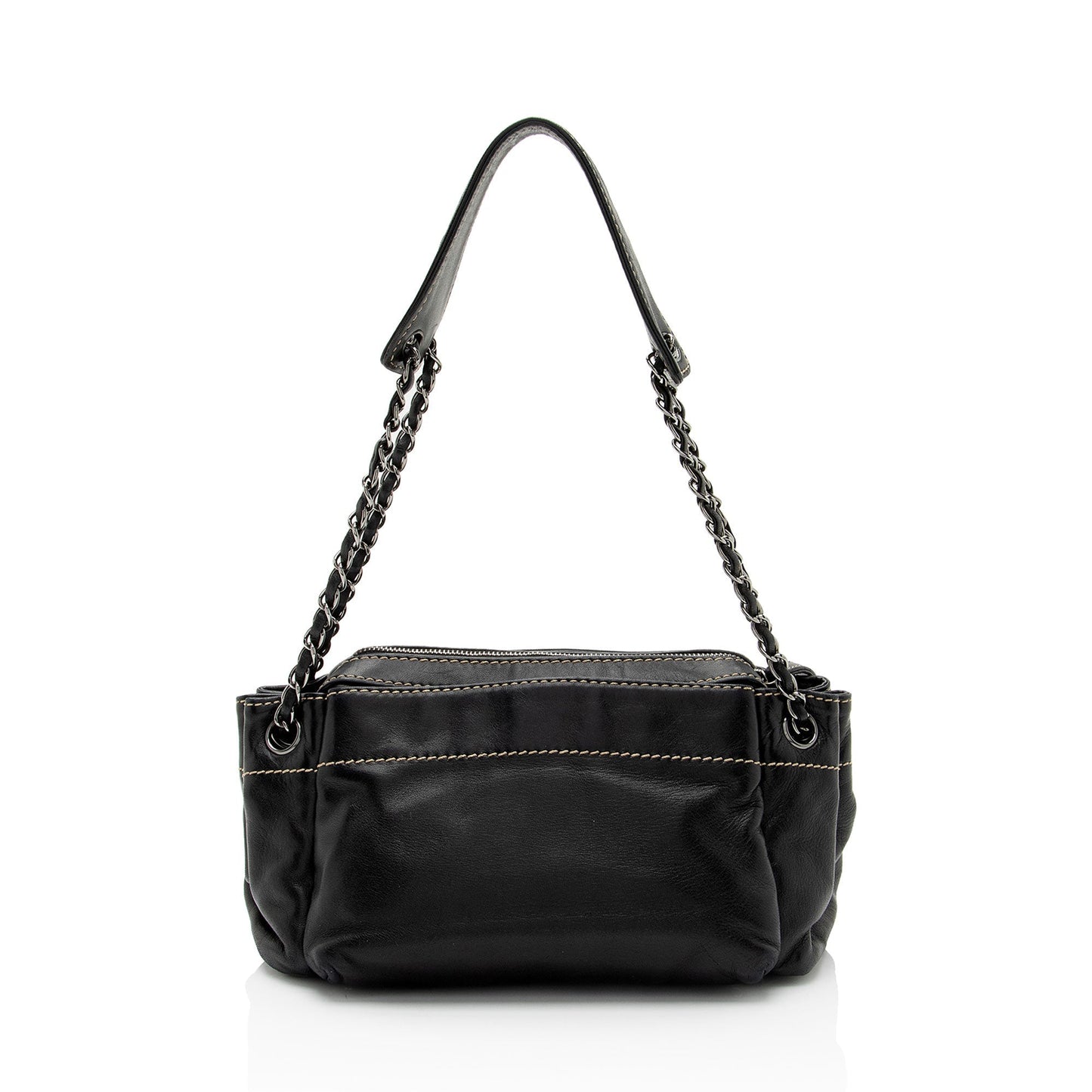 Chanel Lambskin LAX Accordion Shoulder Bag (SHF-8qR2yb)