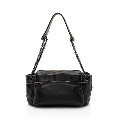 Chanel Lambskin LAX Accordion Shoulder Bag (SHF-8qR2yb)