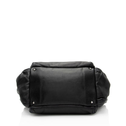 Chanel Lambskin LAX Accordion Shoulder Bag (SHF-8qR2yb)