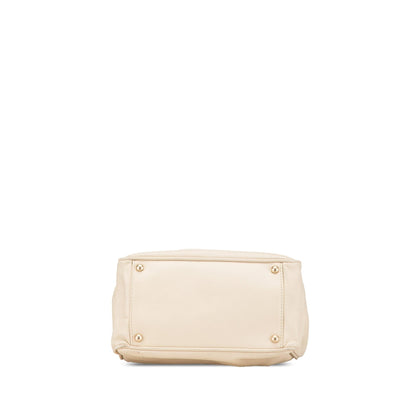 Chanel Lambskin Logo Camellia Tote