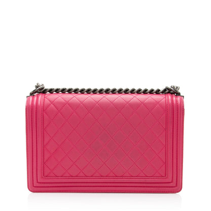 Chanel Lambskin New Medium Boy Bag