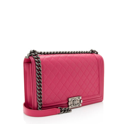 Chanel Lambskin New Medium Boy Bag