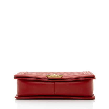 Chanel Lambskin New Medium Boy Bag