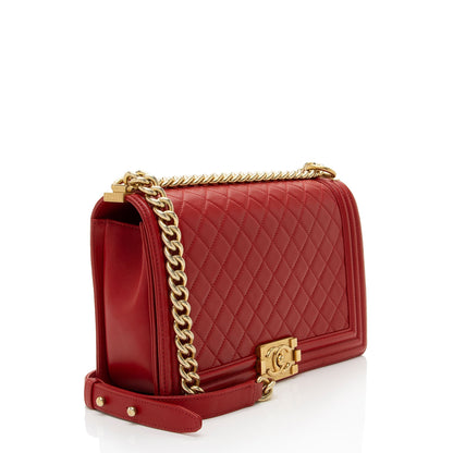 Chanel Lambskin New Medium Boy Bag