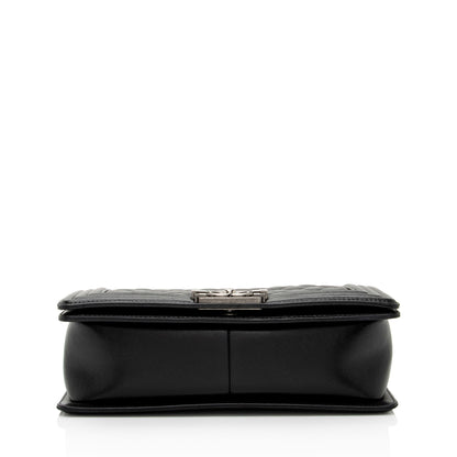 Chanel Lambskin Old Medium Boy Bag (SHF-hdtBBY)