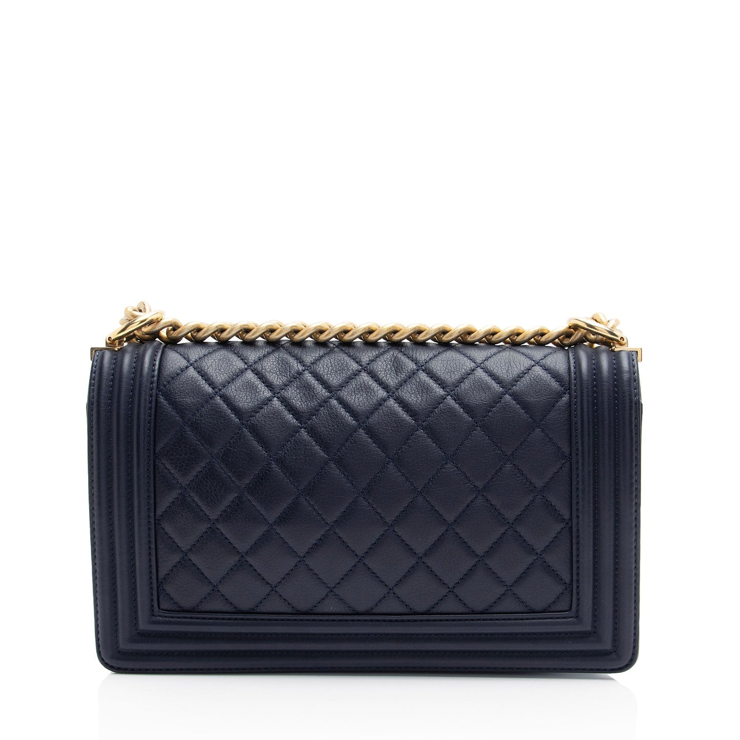 Chanel Lambskin Old Medium Boy Bag (SHF-OdWPxQ)