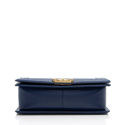 Chanel Lambskin Old Medium Boy Bag (SHF-lx1VjZ)