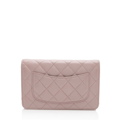 Chanel Lambskin Pearl CC Wallet on Chain (SHF-xRqAN6)