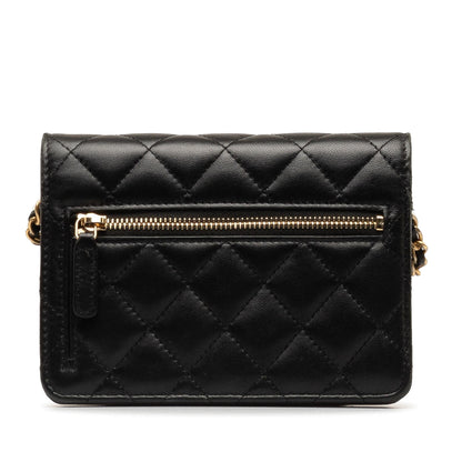 Chanel Lambskin Romance Wallet On Chain