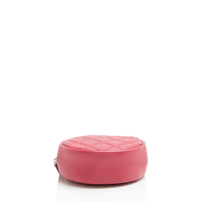 Chanel Lambskin Round Clutch with Chain